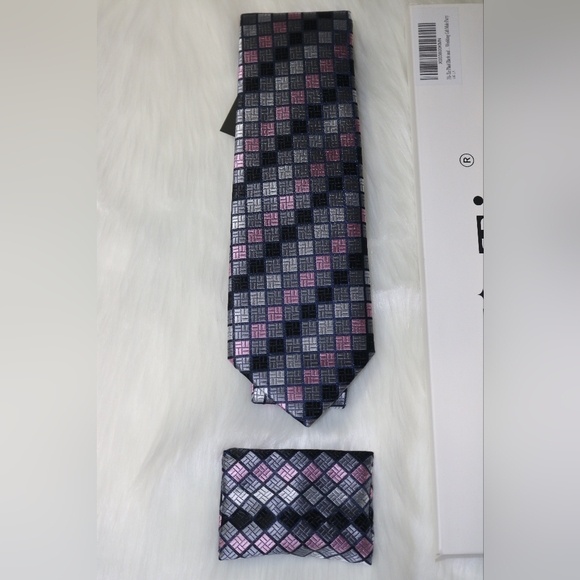 Hi-Tie, OS, Shaded Gray, Black, and Light Pink - Picture 2 of 6